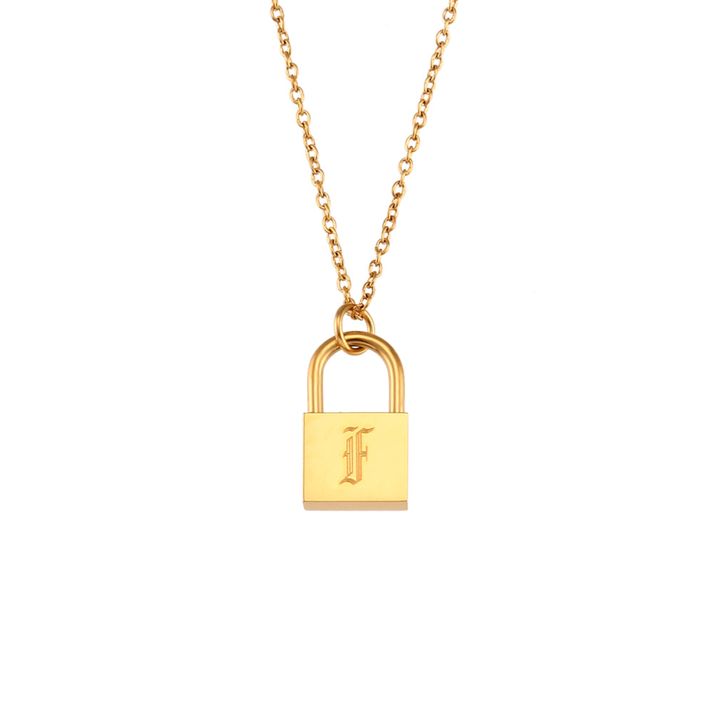 Fashion Letter Stainless Steel Plating Gold Plated Necklace