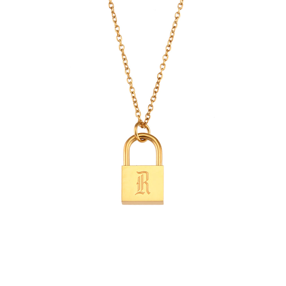 Fashion Letter Stainless Steel Plating Gold Plated Necklace