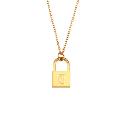 Fashion Letter Stainless Steel Plating Gold Plated Necklace