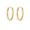 Fashion Circle Copper Gold Plated Hoop Earrings 1 Pair