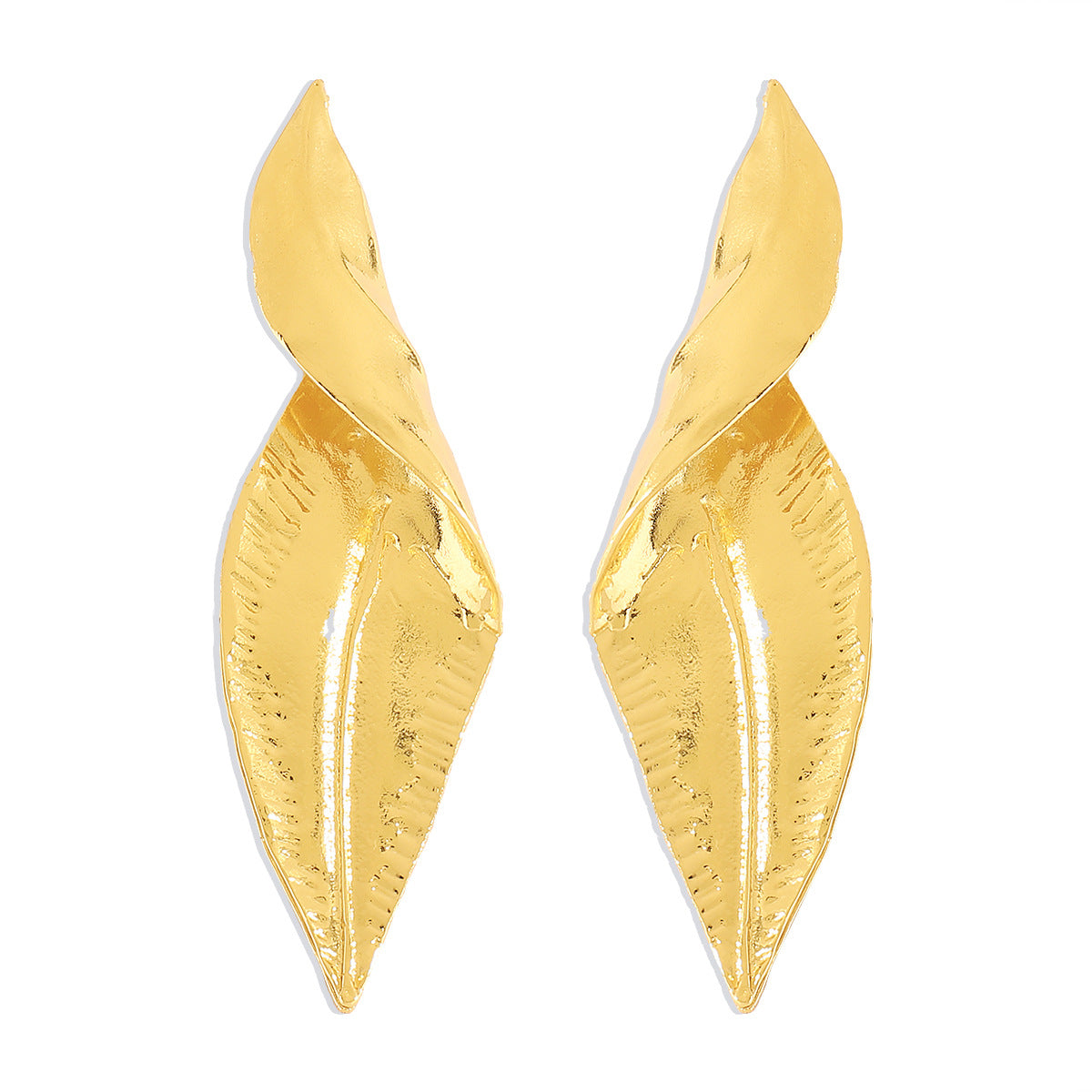 Fashion Leaves Alloy Plating Women's Drop Earrings 1 Pair