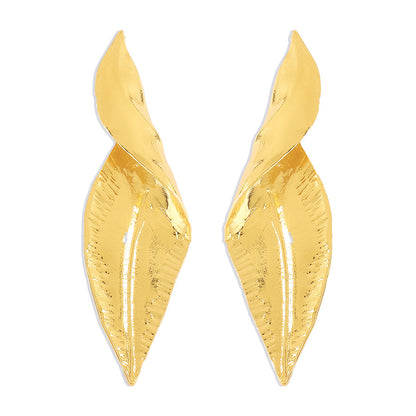 Fashion Leaves Alloy Plating Women's Drop Earrings 1 Pair