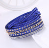 Ethnic Style Solid Color Flannel Inlay Artificial Gemstones Women's Bracelets 1 Piece