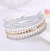 Ethnic Style Solid Color Flannel Inlay Artificial Gemstones Women's Bracelets 1 Piece