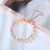 Elegant Geometric Pearl Beaded Bracelets