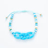 Sweet Color Block Arylic Silica Gel Rope Knitting Unisex Bracelets 1 Piece