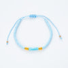 Simple Style Solid Color Natural Stone Rope Handmade Knitting Drawstring Bracelets