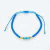 Simple Style Solid Color Natural Stone Rope Handmade Knitting Drawstring Bracelets