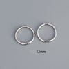 Fashion Geometric Silver Plating Hoop Earrings 1 Pair