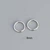 Fashion Geometric Silver Plating Hoop Earrings 1 Pair