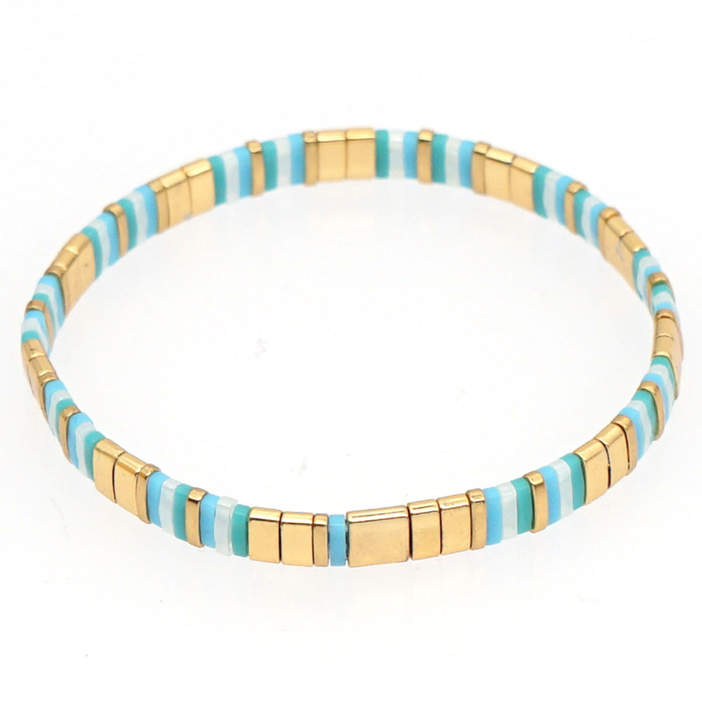 Fashion Rhombus No Inlaid Beaded Wholesale Bracelets