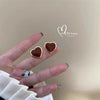 1 Pair Fashion Geometric Plating Alloy Ear Studs