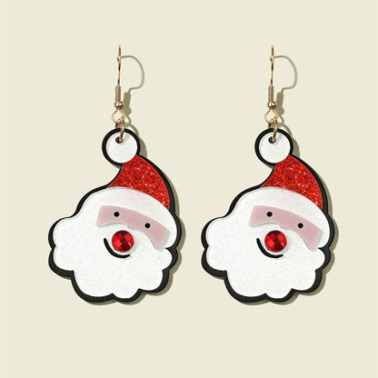 Fashion Cartoon Arylic Printing Women's Drop Earrings 1 Pair