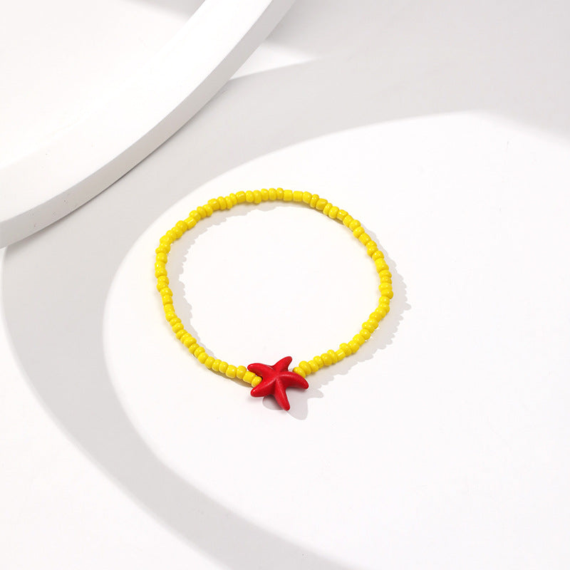 Vacation Starfish Arylic Wholesale Bracelets