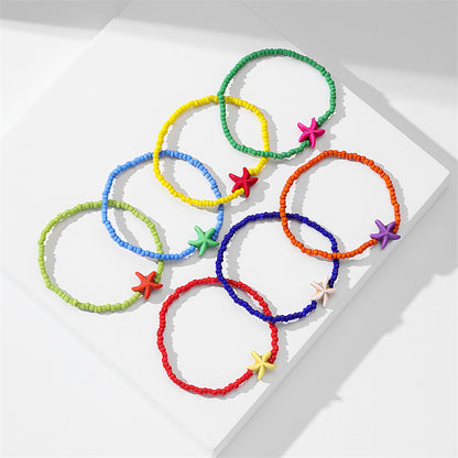 Vacation Starfish Arylic Wholesale Bracelets