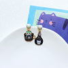 Cute Cat Alloy Enamel Women's Drop Earrings 1 Pair