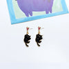 Cute Cat Alloy Enamel Women's Drop Earrings 1 Pair