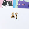 Cute Cat Alloy Enamel Women's Drop Earrings 1 Pair