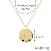 Fashion Devil's Eye Heart Shape Alloy Plating Artificial Rhinestones Women's Pendant Necklace