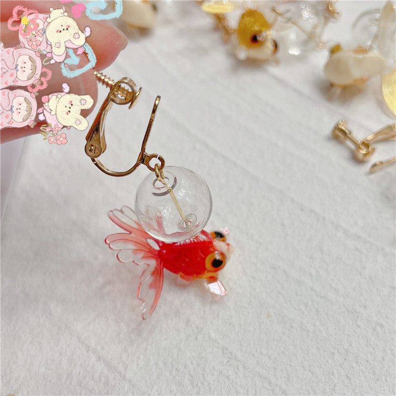 Cartoon Style Fish Arylic Women's Earrings 1 Pair