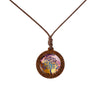 Fashion Tree Wood Glass Unisex Pendant Necklace 1 Piece