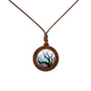 Fashion Tree Wood Glass Unisex Pendant Necklace 1 Piece