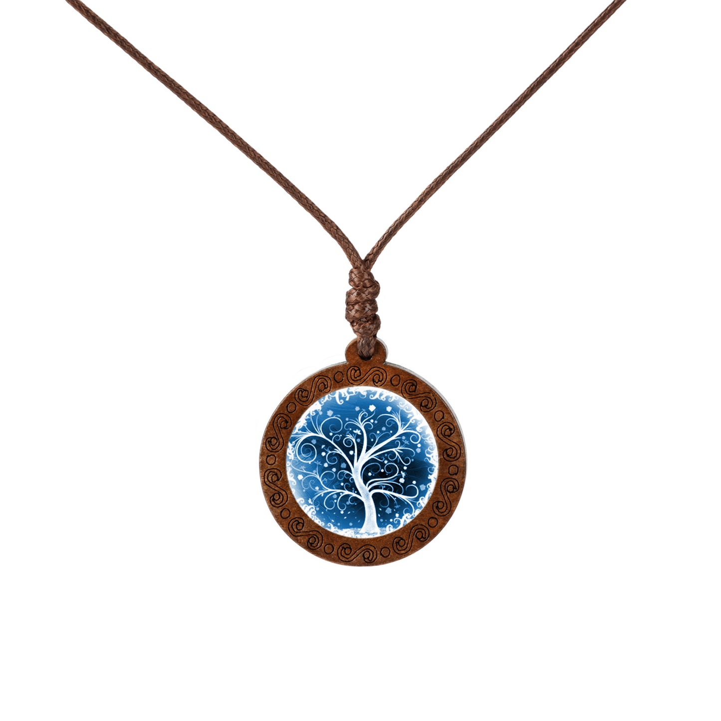 Fashion Tree Wood Glass Unisex Pendant Necklace 1 Piece