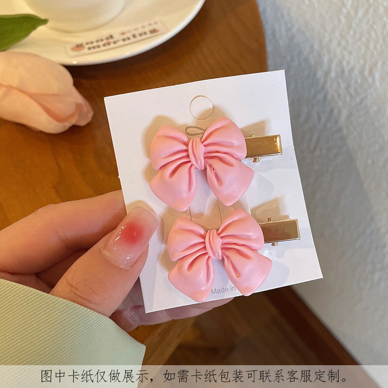 Sweet Heart Shape Flower Alloy Flowers Hair Clip 1 Set