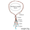 Ethnic Style Water Droplets Alloy Turquoise Plating Women's Pendant Necklace 1 Piece