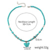 Ethnic Style Water Droplets Alloy Turquoise Plating Women's Pendant Necklace 1 Piece