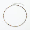 Bohemian Geometric Beaded Artificial Crystal Glass Women's Necklace