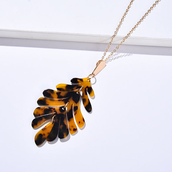 Ethnic Style Flower Alloy Acetic Acid Sheets Plating Women's Earrings Necklace 1 Set