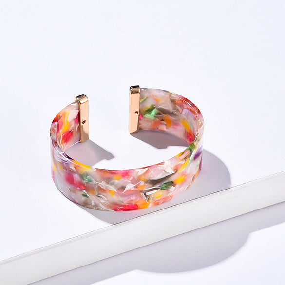 Ethnic Style Flower Alloy Acetic Acid Sheets Plating Women's Earrings Necklace 1 Set