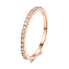 Fashion Geometric Copper Inlay Zircon Rings 1 Piece