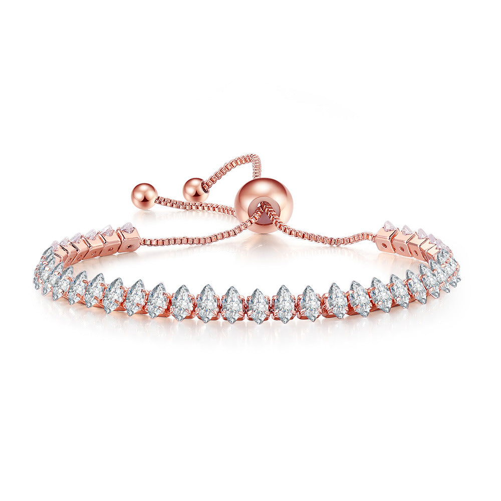 Fashion Eye Copper Zircon Bracelets In Bulk