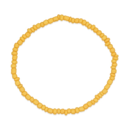 Simple Style Yellow Smiley Face Beaded Rice Bead Bracelet Wholesale Jewelry Gooddiy