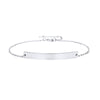 Simple Style Geometric Titanium Steel Plating Id Bracelets 1 Piece