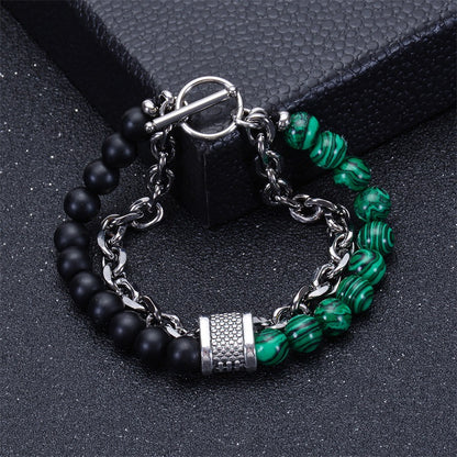 Fashion Geometric Natural Stone Handmade Bracelets 1 Piece