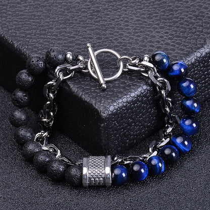 Fashion Geometric Natural Stone Handmade Bracelets 1 Piece