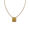 Simple Style Letter Square Titanium Steel Necklace 1 Piece
