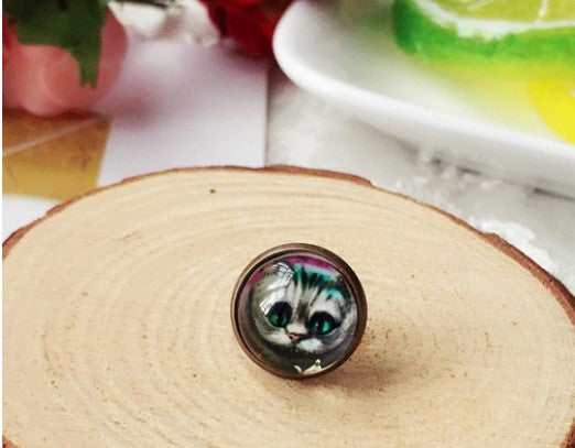 Cartoon Style Cat Alloy Plating Women's Ear Studs