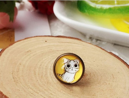 Cartoon Style Cat Alloy Plating Women's Ear Studs