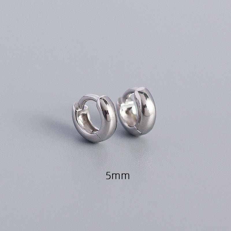 Simple Style Geometric Sterling Silver Plating Earrings 1 Pair