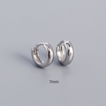 Simple Style Geometric Sterling Silver Plating Earrings 1 Pair