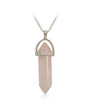 Fashion Geometric Natural Stone Polishing Pendant Necklace