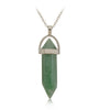 Fashion Geometric Natural Stone Polishing Pendant Necklace