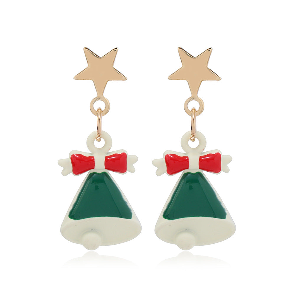 Cute Snowman Alloy Plating Women's Drop Earrings 1 Pair