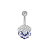 Fashion Butterfly Copper Plating Zircon Belly Ring