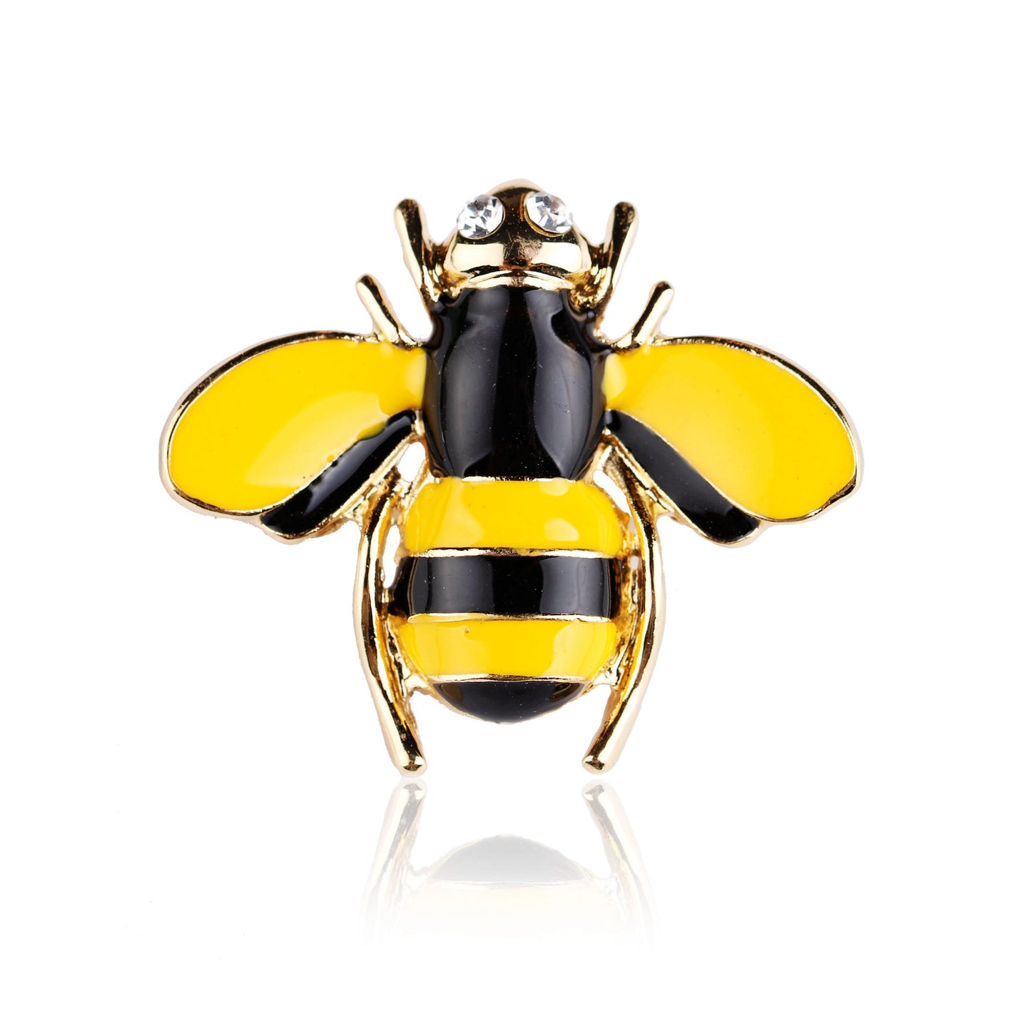 Cute Bee Alloy Inlay Rhinestones Unisex Brooches