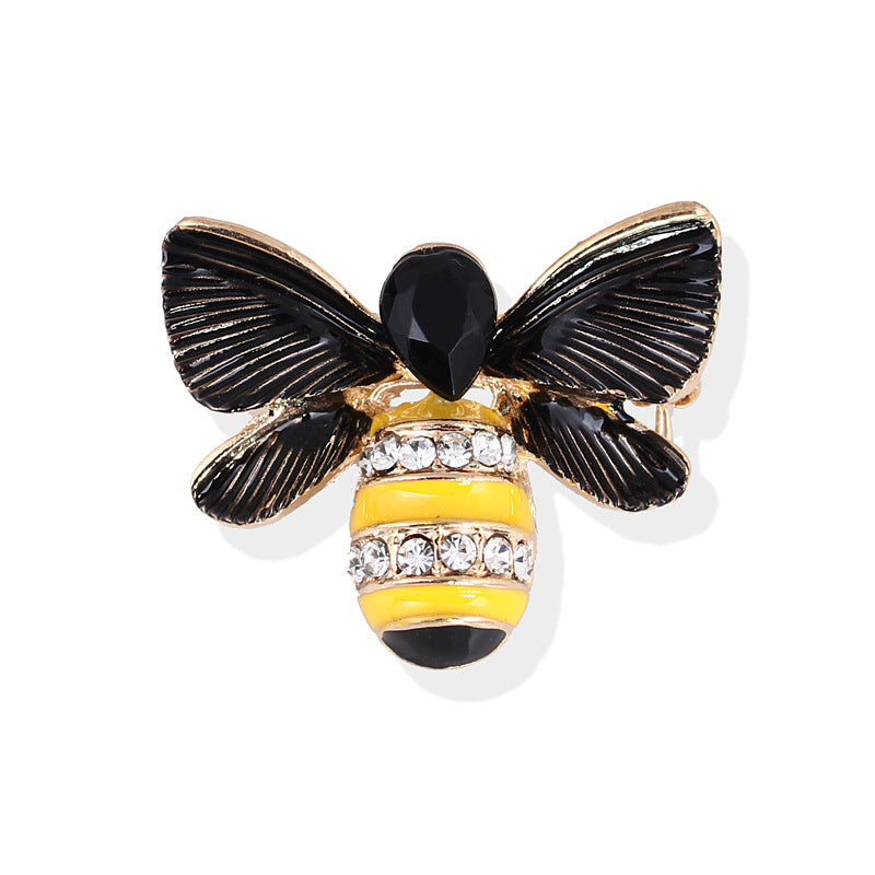 Cute Bee Alloy Inlay Rhinestones Unisex Brooches